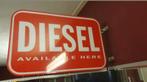 Diesel reclame bord met licht, Ophalen, Gebruikt, Reclamebord