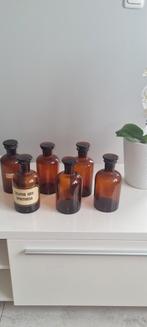 Vintage Apothekers flessen 6 stuks, Antiek en Kunst, Antiek | Glas en Kristal, Ophalen of Verzenden