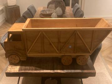 Houten Speelgoed Vrachtwagen Kiepwagen beschikbaar voor biedingen