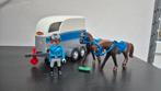 Playmobil Bereden politie met trailer 6922, Kinderen en Baby's, Speelgoed | Playmobil, Ophalen, Zo goed als nieuw, Complete set