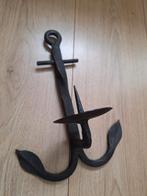 Anker Kandelaar - Smeedijzer, Zwart, Ophalen of Verzenden, Zo goed als nieuw, Metaal