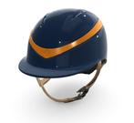 Charles Owen Halo CX Helm - Navy Gloss Oranje, Ophalen of Verzenden, Dames, Cap, Nieuw