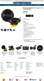 ESX Quantum QXE62V2 16.5 cm (6.5") 2-Way Coaxial Speakers, Auto diversen, Autospeakers, Audio-design, Nieuw, Am Breilingsweg 3, 76709 Kronau, Duitsland