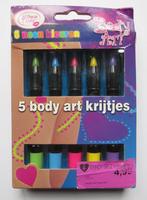 5x Body Art Krijtjes Neon - Kinderschmink - Schmink, Ophalen of Verzenden, Nieuw, Schmink, Overige