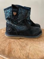 Woeffies laarsjes 25 blauw glitter leer suede, Gebruikt, Meisje, Ophalen of Verzenden, Laarzen