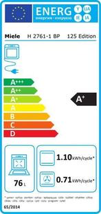 Miele inbouw oven H 2761-1 BP van €1139.00 Voor €949.00, 45 tot 60 cm, Info@miele.com, Oven, Nieuw