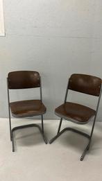 2 houten school stoeltjes (2 voor €20), Huis en Inrichting, Ophalen, Gebruikt, Bruin