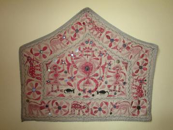 Tempeldoek wandkleed / wanddecoratie uit India beschikbaar voor biedingen