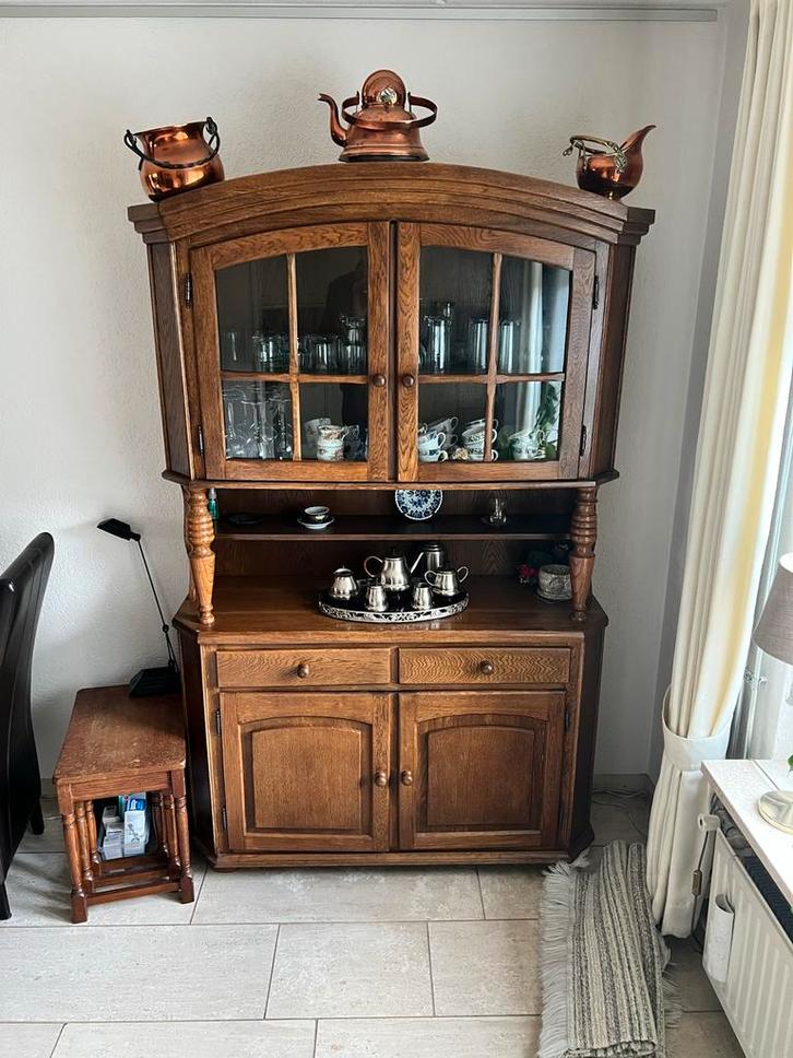 Eikenhouten Buffetkast - Compact Formaat, Huis en Inrichting, Kasten | Buffetkasten, Gebruikt, 150 tot 200 cm, 100 tot 150 cm
