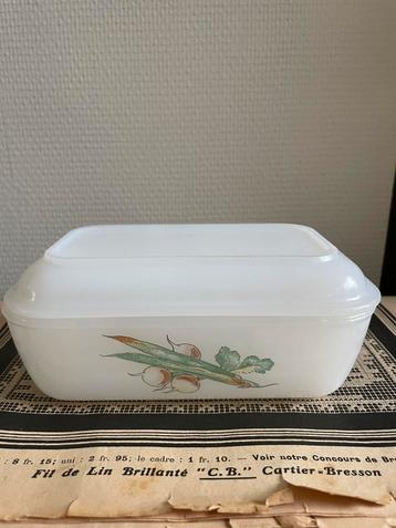 Glazen botervloot “groente” Arcopal beschikbaar voor biedingen