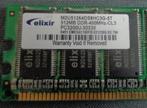 ELIXIR M2U51264DS8HC3G-5T 512MB DDR PC memory N2DS25680CT-5T, Computers en Software, Vintage Computers, Ophalen of Verzenden