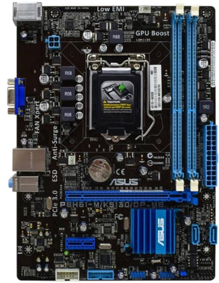 ASUS P8H61-M/K5130/DP-MB socket 1155, Computers en Software, Moederborden, Gebruikt, Verzenden