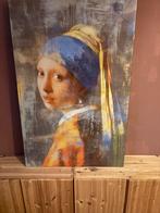 Meisje met de Parel - Glas Schilderij, Antiek en Kunst, Kunst | Schilderijen | Klassiek, Ophalen