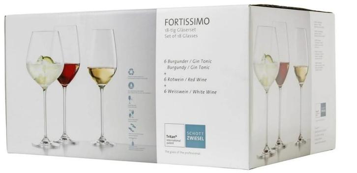 NIEUW | Schott Zwiesel Wijnglazen Fortissimo - Set 18 delig, Verzamelen, Glas en Borrelglaasjes, Nieuw, Overige typen, Ophalen