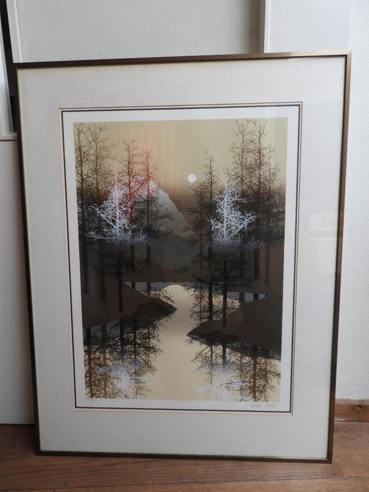 Litho "Oak cove" - Gesigneerd - James Hagen - Genummerd, Antiek en Kunst, Kunst | Litho's en Zeefdrukken, Ophalen