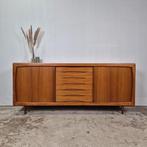 Dyrlund vintage jaren 60 teak sideboard, wandkast, tv meubel, Huis en Inrichting, Ophalen, Gebruikt, Met deur(en), Teakhout