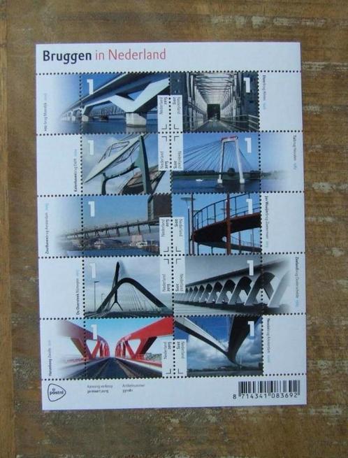 2015 Vel Bruggen in Nederland NVPH V3275-3284 Postfris., Postzegels en Munten, Postzegels | Nederland, Postfris, Na 1940, Ophalen of Verzenden