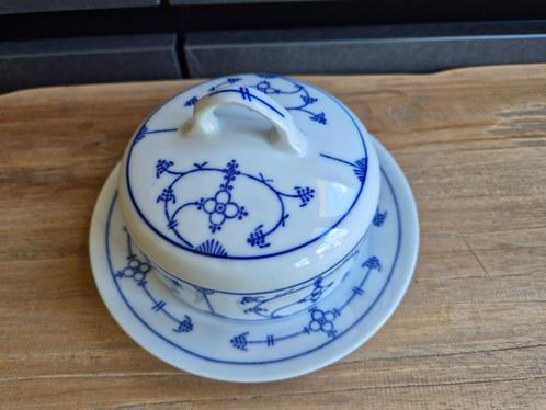 Botervloot blauw Saks Jager, Antiek en Kunst, Antiek | Servies los, Ophalen of Verzenden