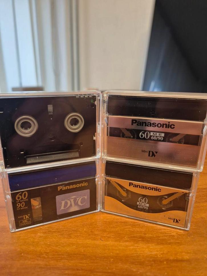Panasonic Mini DV Cassettes - 4 stuks, Audio, Tv en Foto, Filmrollen, Ophalen of Verzenden
