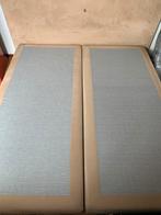 Tweepersoonsbed bed boxspring 180x200 ( heel netjes ), Met hoofdbord, Beige, 180 cm, Gebruikt