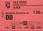 Ticket Vitesse - Ajax 2-1 03-03-1996, Gebruikt, Ajax, Poster, Plaatje of Sticker, Verzenden