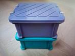 2x Rubbermaid opbergdoos 21x17x12 cm 3L- lxbxh E1, Doe-het-zelf en Verbouw, Kratten en Dozen, Gebruikt, Minder dan 50 cm, Ophalen of Verzenden