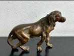 Antiek Verfijnd Bronzen Jachthond Beeldje, Ophalen of Verzenden, Brons