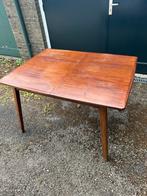 Vintage VanTeeffelen Uitschuiftafel, Ophalen, Gebruikt, 100 tot 150 cm, Teakhout