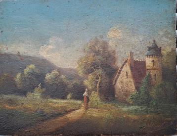 Landschap Barbizon school, Aubert (1903-1981) beschikbaar voor biedingen