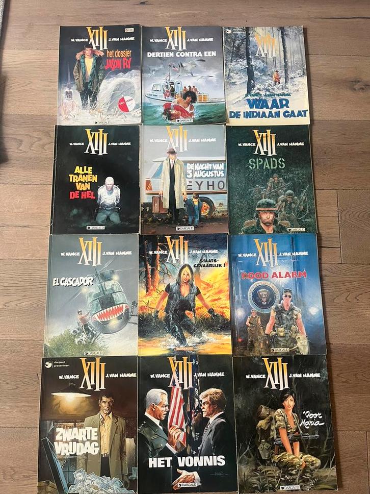 12x Dargaud XIII stripboeken Van Hamme & Vance, Boeken, Stripboeken, Zo goed als nieuw, Meerdere stripboeken, Ophalen of Verzenden