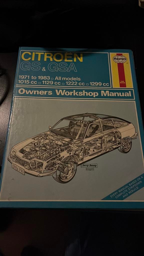 Citroen GS GSA hanes werkplaats handleiding, Ophalen of Verzenden, Zo goed als nieuw, Citroën