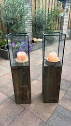 Deco zuil met inhoud, Huis en Inrichting, Woonaccessoires | Zuilen en Pilaren, Ophalen, Gebruikt