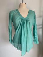 Nolita dunne blouse longsleeve 3/4 mouw groen XS/34, Kleding | Dames, Blouses en Tunieken, Groen, Gedragen, Maat 34 (XS) of kleiner