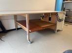 Gratis Werktafel op Wielen met Kast, Doe-het-zelf en Verbouw, Werkbanken, Ophalen, Gebruikt, 170 cm of meer