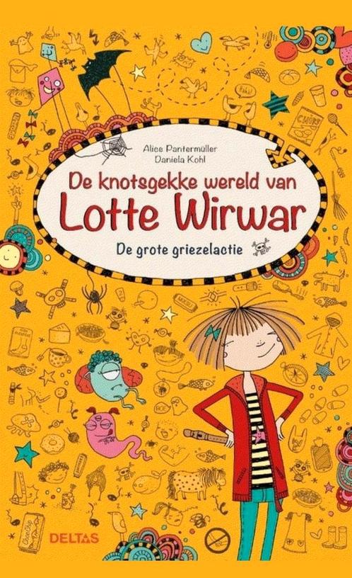 De knotsgekke wereld van Lotte Wirwar De grote griezelactie, Boeken, Kinderboeken | Jeugd | 10 tot 12 jaar, Zo goed als nieuw