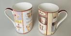 2 porseleinen mokken Ideal Home Range Germany, Ophalen of Verzenden, Zo goed als nieuw, Overige stijlen, Kop(pen) en/of Schotel(s)