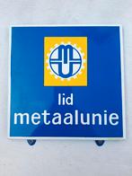 Emaille Reclamebord Metaalunie Langcat, Ophalen of Verzenden