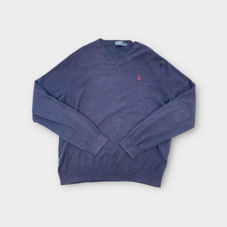 Ralph Lauren heren trui maat XL (100% pima katoen), Kleding | Heren, Truien en Vesten, Gedragen, Maat 56/58 (XL), Blauw, Ophalen of Verzenden