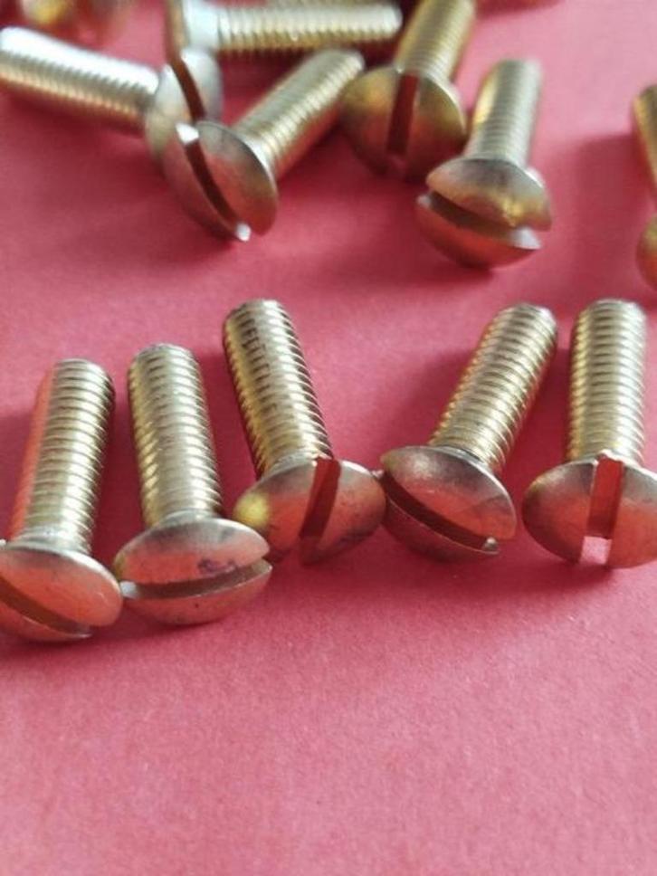25-50 Messing Lenskop boutjes m3 of3 mm fiets motor auto, Tuin en Terras, Palen, Balken en Planken, Nieuw, Ophalen of Verzenden