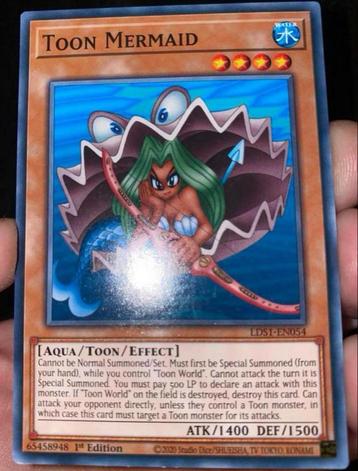 Yu-Gi-Oh! Toon Mermaid 🏖️ LDS1 1st Edition ! beschikbaar voor biedingen