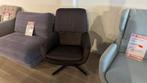 Draai Fauteuil leer verstelbare rug bruin nieuw lounge seat, Ophalen, Nieuw, Leer