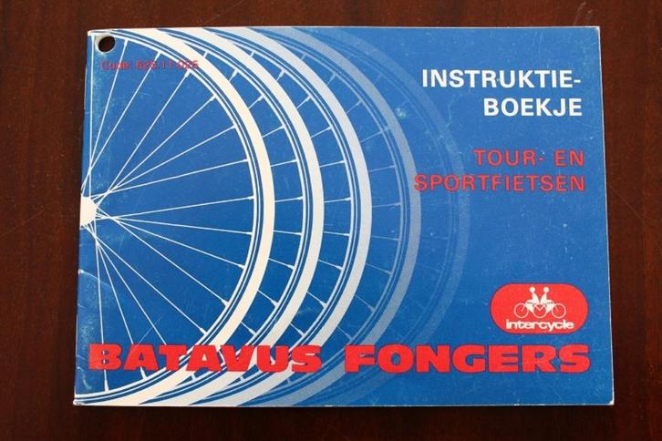 Batavus Fongers tour en sportfietsen instructie boekje, Fietsen en Brommers, Handleidingen en Instructieboekjes, Gebruikt, Ophalen of Verzenden