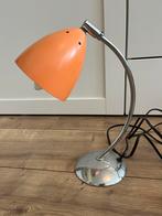Mooi bureaulampje oranje zilver bureaulamp zgan!, Huis en Inrichting, Lampen | Tafellampen, Ophalen of Verzenden, Zo goed als nieuw
