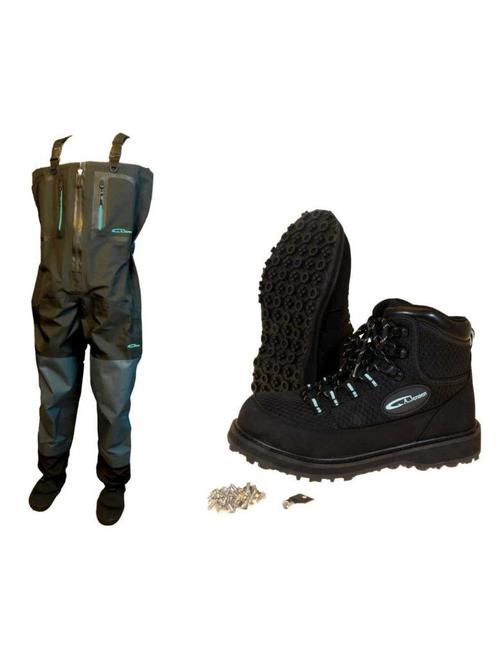 A.Jensen Narvi Waders & Impala Boots Kit, E10 Flyfishing, Watersport en Boten, Hengelsport | Vliegvissen, Nieuw, Complete set