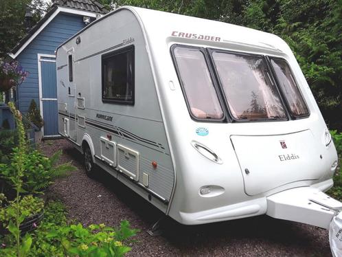 Elddis 470 Crusader Hurricane 2004,Mover,voortent.2 bedden, Caravans en Kamperen, Caravans, Particulier, tot en met 3, 1250 - 1500 kg