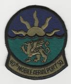 Embleem / patch USAF 40th Mobile Aerial Port Squadron (MAPS), Embleem of Badge, Amerika, Luchtmacht, Ophalen of Verzenden