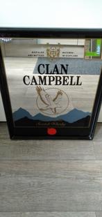 Vintage Clan Campbell Reclame spiegel, Reclamebord, Ophalen of Verzenden, ...., Clan Campbell