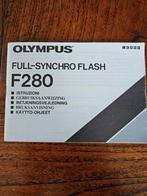 Handleiding, gebruiksaanwijzing Olympus Flitser F280, Audio, Tv en Foto, Fotografie | Flitsers, Olympus, Ophalen of Verzenden