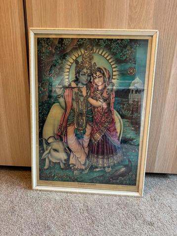 Vintage print uit India beschikbaar voor biedingen