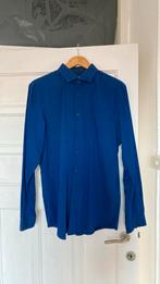 Blauw overhemd, Angelo litrico, large, 41/42, Ophalen of Verzenden, Gedragen, Blauw, Halswijdte 41/42 (L)